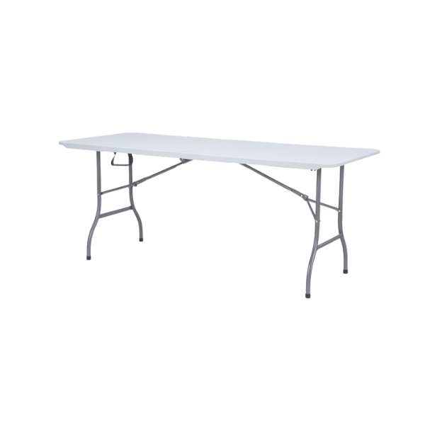 MESA PLEGABLE RECTANGULAR 180X75X74CM PLASTICO BLANCO HY-Z180A