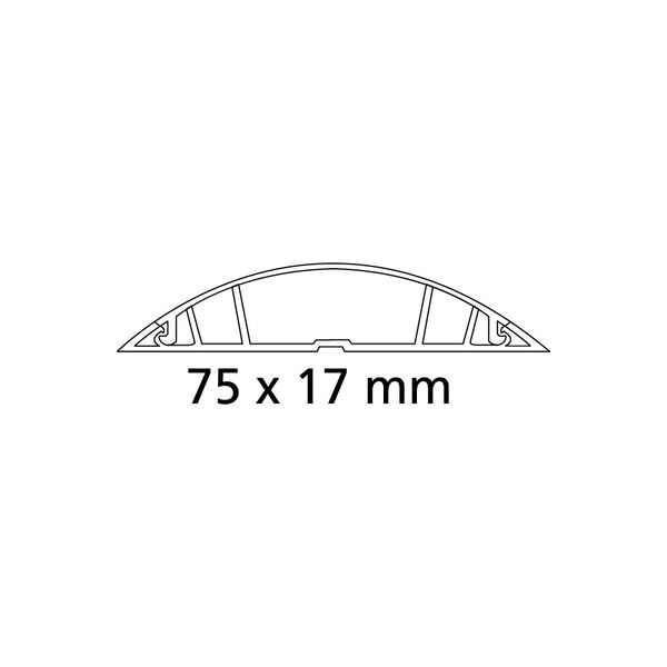 CANALETA DE PISO EAGLE 75X17X2 MTS (10120)