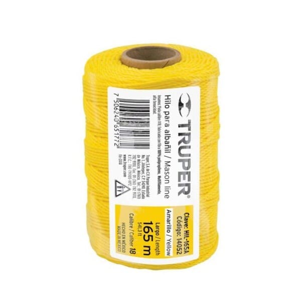 HILO P/ALBAÑIL AMARILLO TRUPER 165mt 1405242