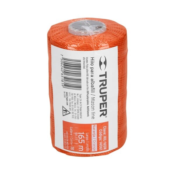 HILO P/ALBAÑIL ANARANJADO TRUPER 165mt 14061