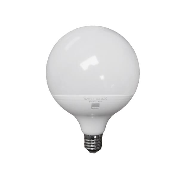 BOMBILLO LED TIPO GLOBO 24W WELLMAX 6500K (LUZ BLACA)