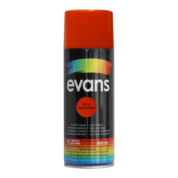 PINTURA EN SPRAY ANARANJADO 12.5 OZ EVANS SE14