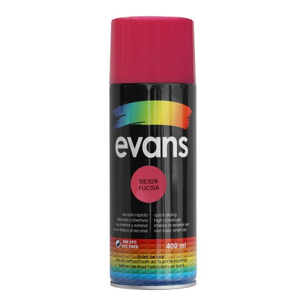 PINTURA EN SPRAY FUCSIA 12.5 OZ EVANS SE328