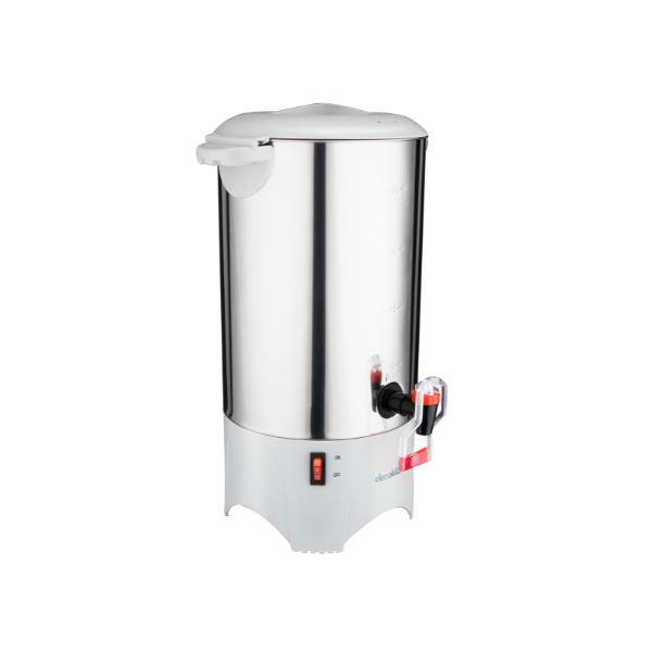 PERCOLADORA ACERO INOX 50 TAZAS 7.4L 1000W PLATEADA DECAKILA KUKT024M