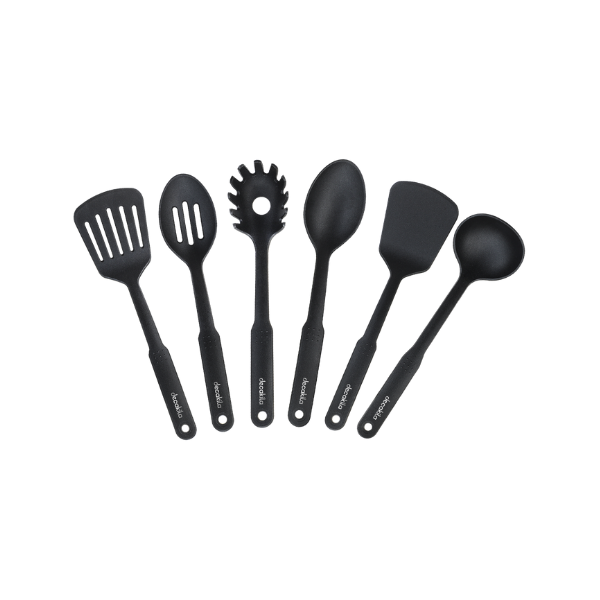 UTENSILIOS P/COCINA SET 6 PCS NYLON DECAKILA KMTT045B