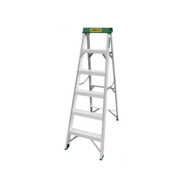 ESCALERA ALUMINIO 2 BANDA 5 PELDAÑOS 330lb 6FT JADEVER (JDLD2H05)