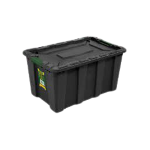 CAJA INDUSTRIAL MULTIUSOS 40LT PLASTICA NEGRA JADEVER JDTB3340