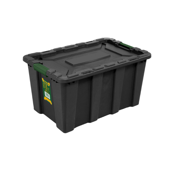 CAJA INDUSTRIAL MULTIUSOS 25L PLASTICA NEGRA JADEVER JDTB3325