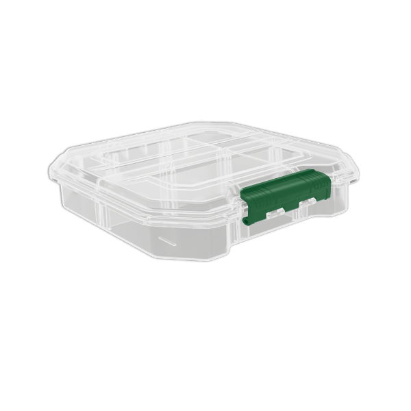 CAJA ORGANIZADORA 6 COMPARTIMIENTOS 16.5X18X5 CM PLASTICA TRANSPARENTE JADEVER JDTB8341