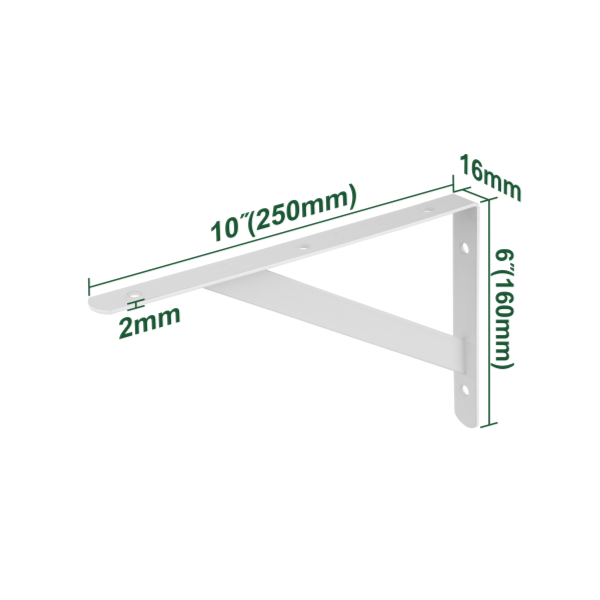 ESCUADRA REFORZADA BLANCA 6X10 PLG JADEVER JDZJ2325