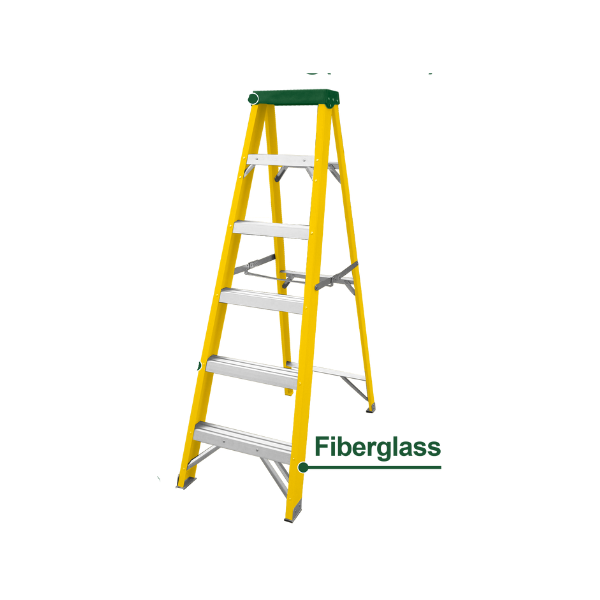 ESCALERA F/VIDRIO 2 BANDA 5 PELDAÑOS 330lb 6FT JADEVER (JDLD0906)