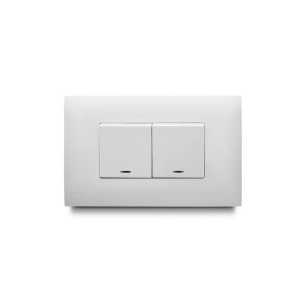 INTERRUPTOR DOBLE VETO LINEA VIVE BLANCO (VIV14708)