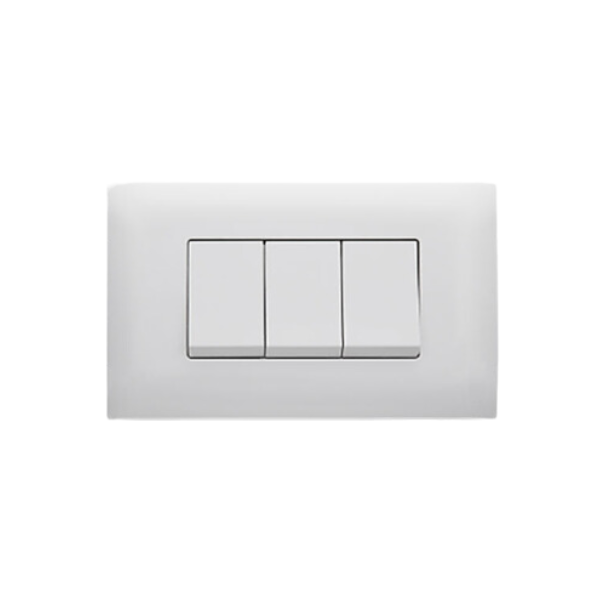 INTERRUPTOR TRIPLE VETO LINEA VIVE BLANCO (VIV14715)