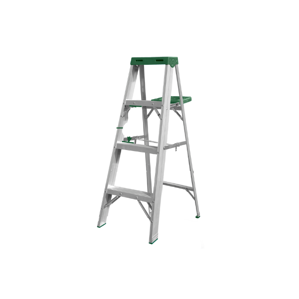 ESCALERA ALUMINIO 2 BANDA 3 PELDAÑOS C/BANDEJA 330lb 4FT JADEVER (JDLD4H04)