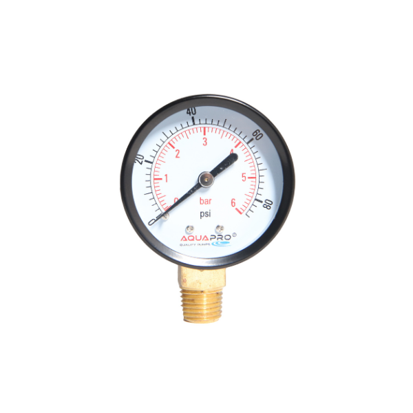 MANOMETRO PRESION 0-80 PSI AQUAPRO 12002116