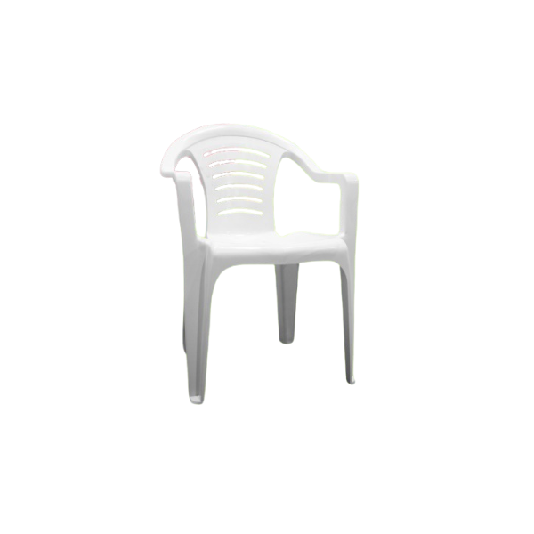 SILLA PREMIUM 76.5X55X76.5CM 350LB PLASTICA BLANCA SANCHIA PT10611000080