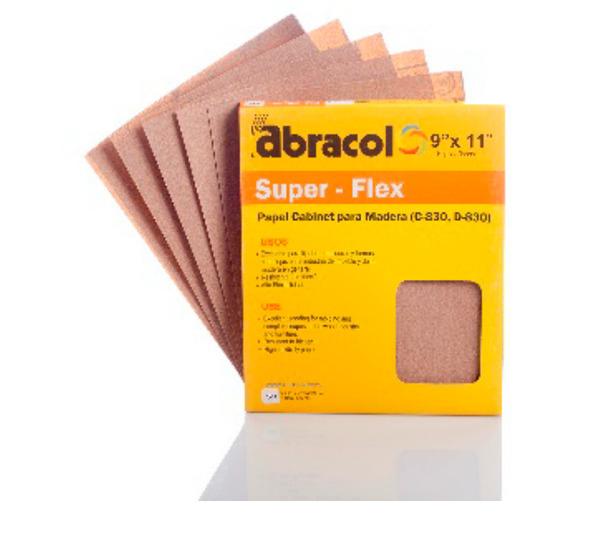 LIJA MADERA SUPER-FLEX ABRACOL No 80