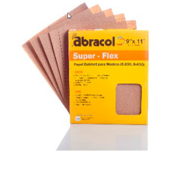 LIJA MADERA SUPER-FLEX ABRACOL NO 100