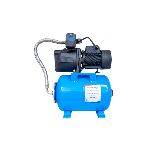 BOMBA JET 3/4 HP 110V CON TANQUE DE 24 LITROS AQUAPRO 11000952