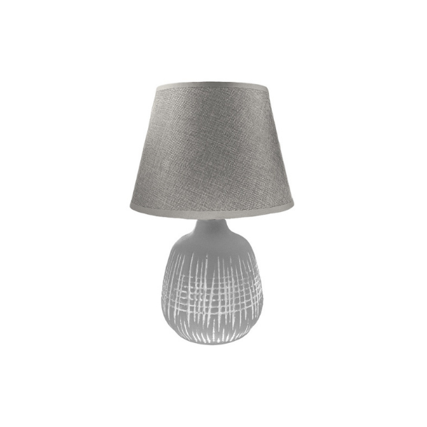 LAMPARA DE MESA GRIS MAYS 31CM (604-05216)