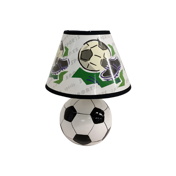 LAMPARA DE MESA INFANTIL BLANCO/NEGRO/VERDE MAYS 27CM (604-03550)