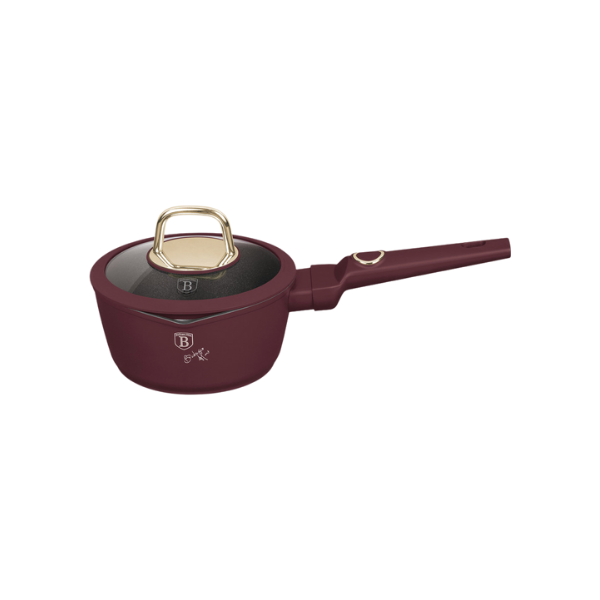 OLLA CON TAPA ALUMINIO/VIDRIO 16 cm VINO BERLINGER HAUS 713-BH8028