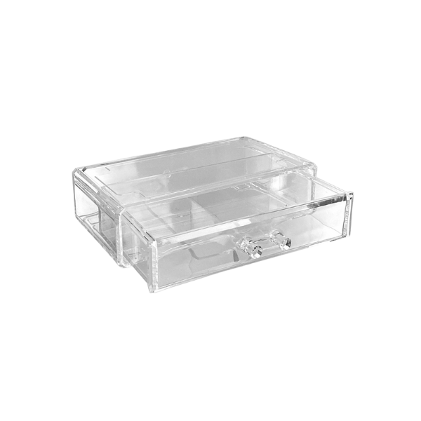 ORGANIZADOR DE COSMETICOS PLASTICO 0.19x0.10 m TRANSPARENTE 781-39368