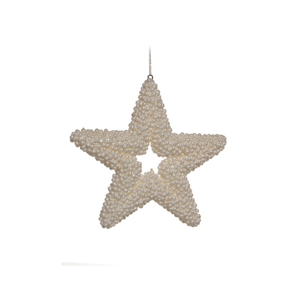 ADORNO NAVIDAD ESTRELLA 23 cm BLANCO MIRO 831-MXMAS67-25121W