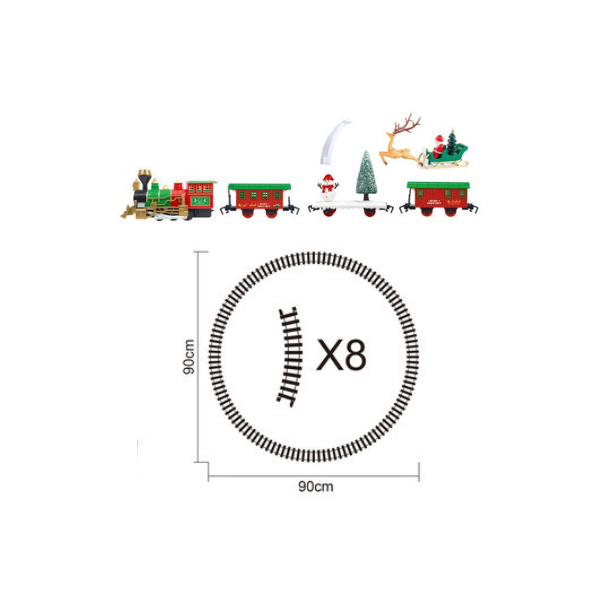 ADORNO NAVIDAD TREN 90x90 cm MULTICOLOR MIRO 831-D065-2407