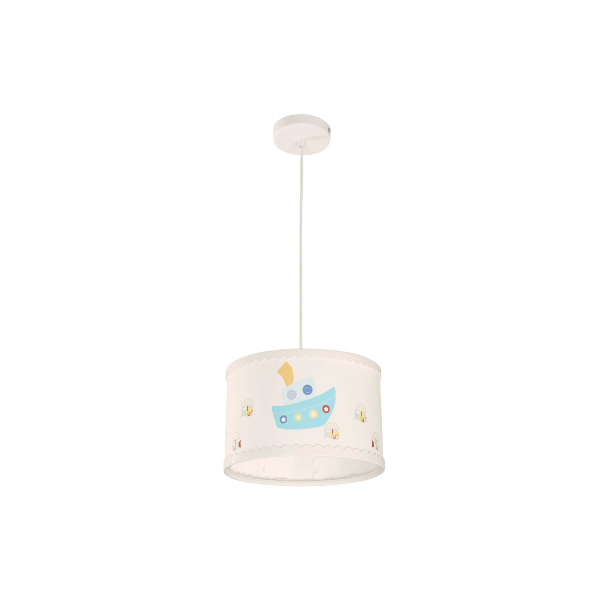 LAMP. DE MESA BLANCO Y MULTICOLOR KIDDY 1L E14 9W (24470-3)