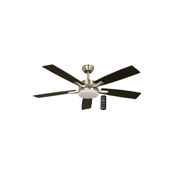 VENTILADOR TECHO DESIGNERS NIQUEL DC 52" (24030-4)