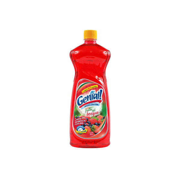 LIMPIADOR DESINFECTANTE MULTIUSOS 900 ml FRUTOS DEL BOSQUE GENIAL GNL054