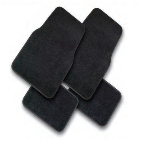 ALFOMBRA P/CARRO TELA ABRO NEGRO SET 4pcs 81914