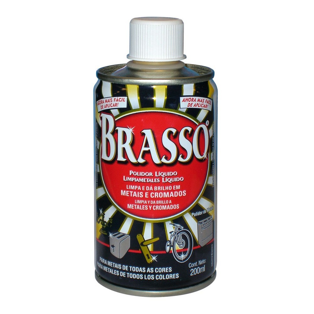 LIMPIADOR LIQUIDO P/METALES BRASSO 200ml 173096