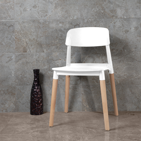 SILLA VINTAGE BLANCA 440X450X760 (H618B)