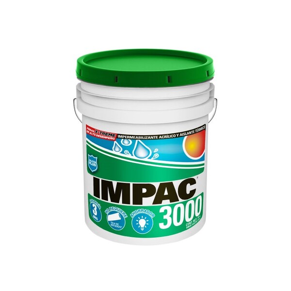 IMPERMEABILIZANTE FIBRATADO IMPAC 3000 BLANCO CUBETA