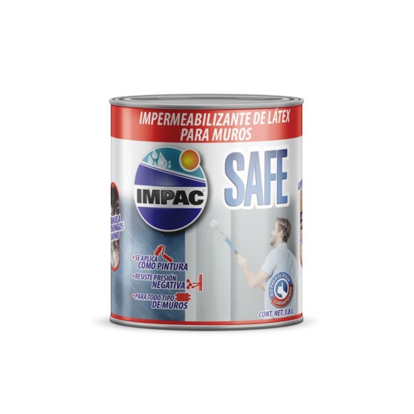 IMPERMEABILIZANTE DE LATEX IMPAC SAFE BLANCO GALÓN