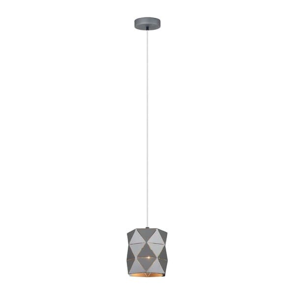 LAMPARA TECHO 1LUZ GRIS (8730GY-1H)