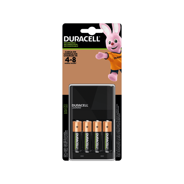 CARGADOR DURACELL P/BATERIAS RECARGABLE 2AA/2AAA (0170011)