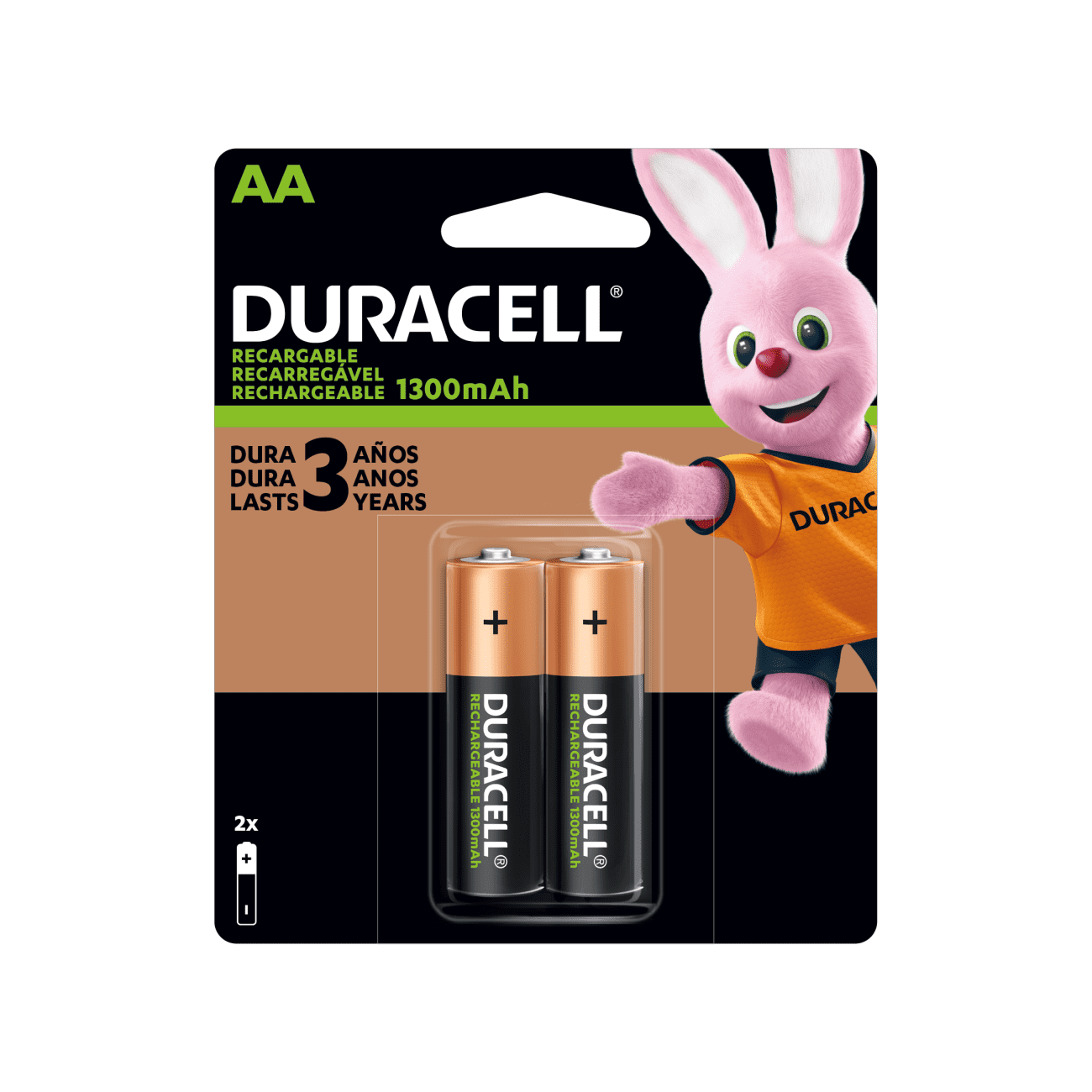 BATERIA RECARGABLE DURACELL AAX2 (305140)