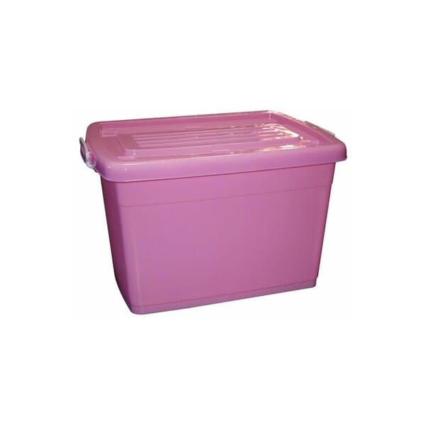 CAJA ORGANIZADORA C/RODOS 100L ROSADO (YJ-B012)