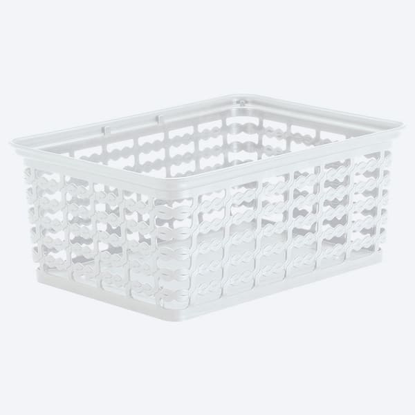 CANASTA ORGANIZADORA DECO MEDIANA BLANCO  RIMAX.