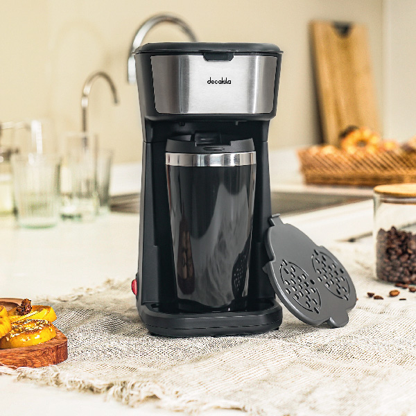 CAFETERA PERSONAL CON VASO TERMICO 0.4L 600W DECAKILA KUCF002B
