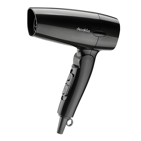 SECADORA DE CABELLO 2 VELOCIDADES 1000W NEGRA DECAKILA