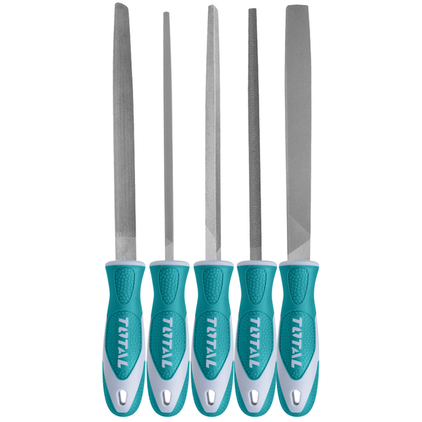 LIMA TOTAL P/METAL C/MANGO 8plg SET 5pcs