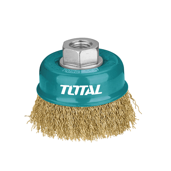 CARDA TOTAL P/ESMERIL COPA ALAMBRE ONDULADO 4plg