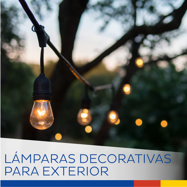 LÁMPARAS DECORATIVAS PARA EXTERIOR