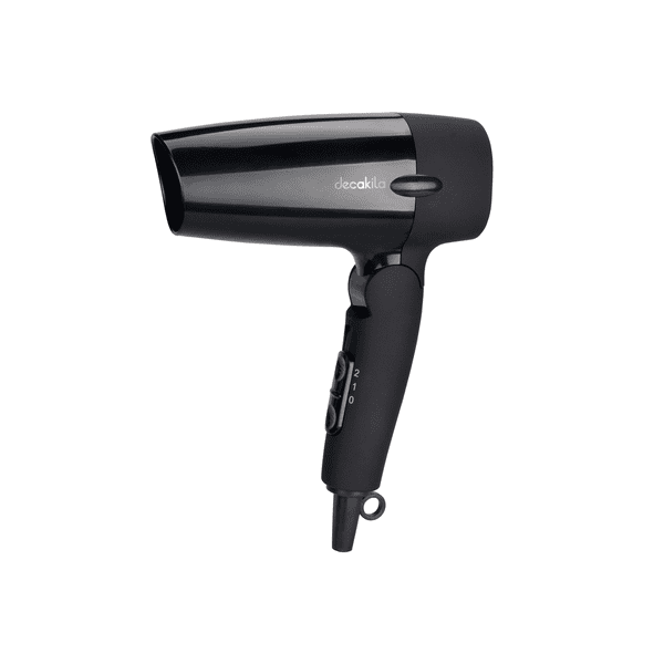 SECADORA DE CABELLO 2 VELOCIDADES 1000W NEGRA DECAKILA
