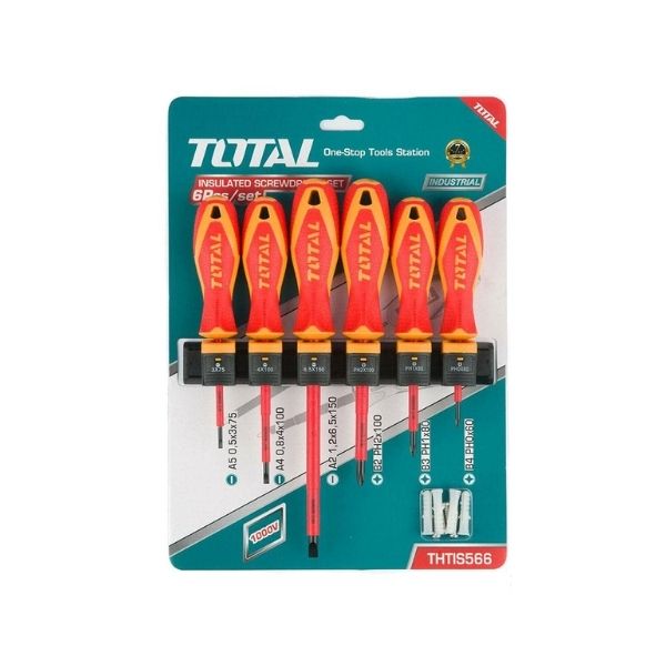 DESARMADOR TOTAL P/ELECTRICISTA SET 6pcs