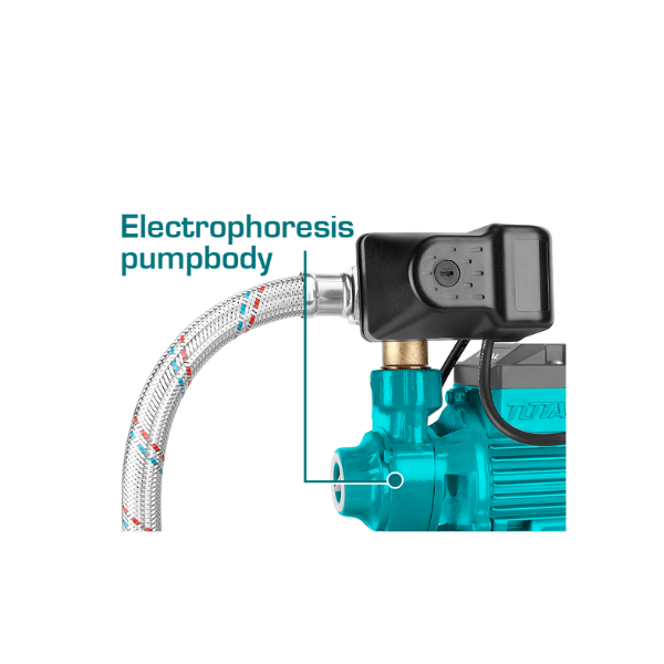 BOMBA PERIFERICA 1/2HP CON TANQUE HIDRONEUMÁTICO 24 LITROS 120V TOTAL UTWP13706A-24